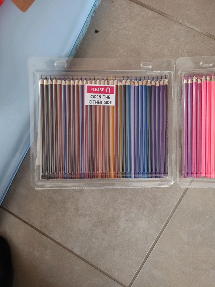 Lot de 120 crayons de couleurs - photo numéro 2