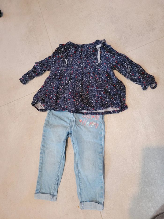 Ensemble blouse + jean
