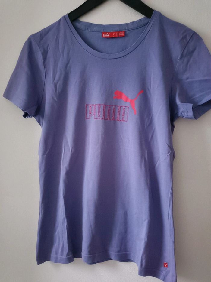 T-shirt PUMA violet - neuf - taille S/M