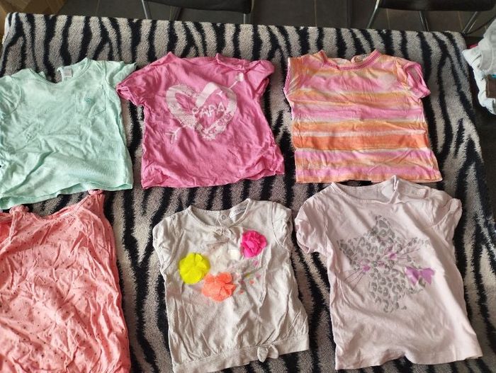 Lot de teeshirt bébé fille