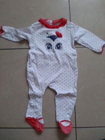 Pyjama fin fille 12 mois