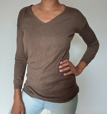 Pull col V kaki T.M cache cache