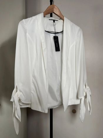 Blazer gilet ouvert blanc 34 Vero Moda