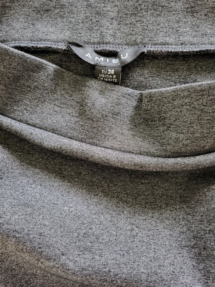 Jupe crayon grise, amisu 38 - photo numéro 4