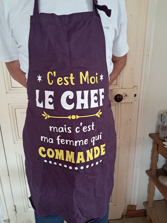 Tablier humoristique