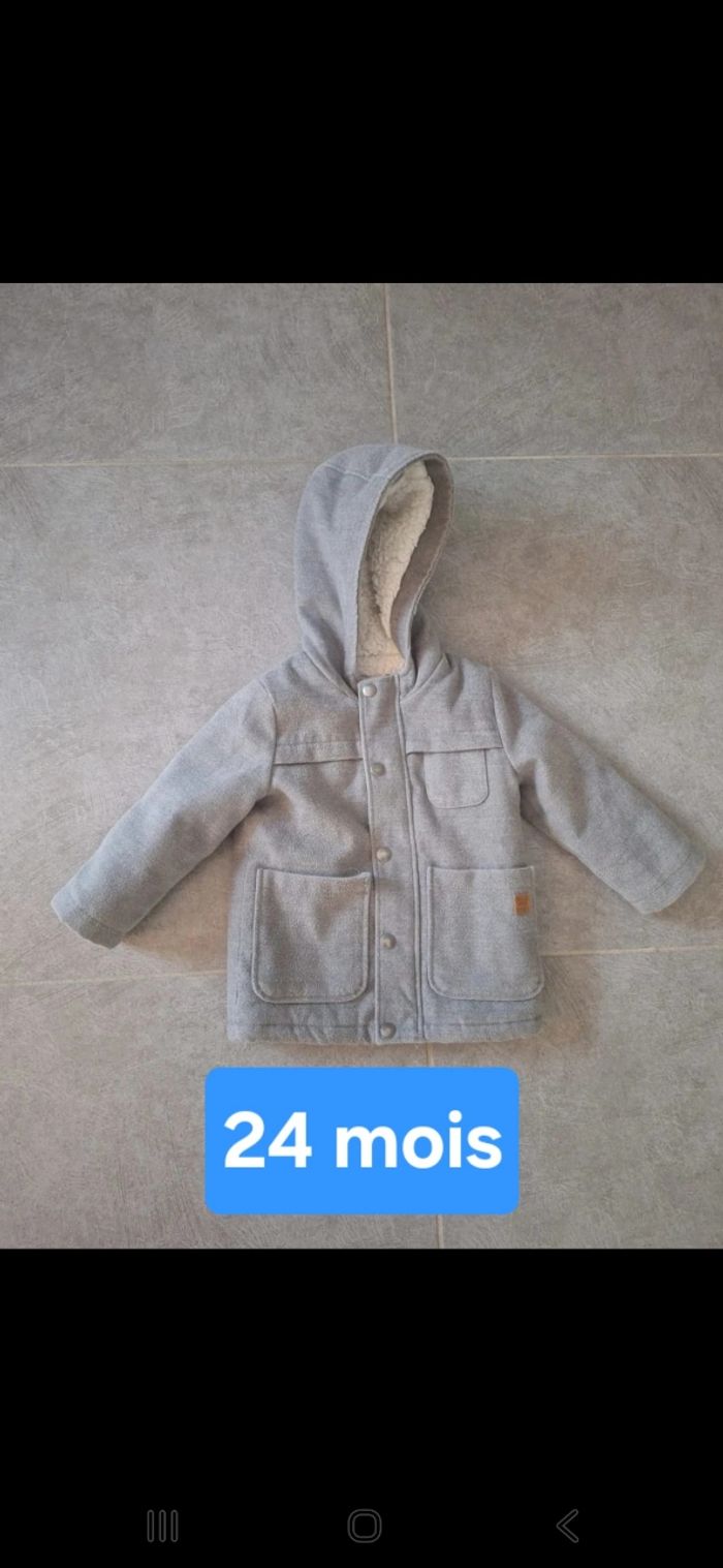 Manteau gris 24 mois
