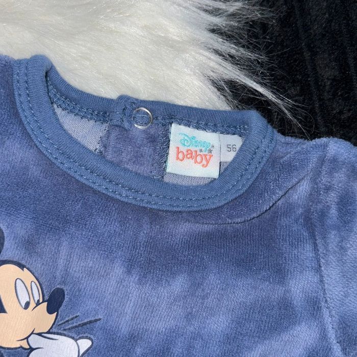 Pyjama en velours taille 1 mois Mickey - photo numéro 2