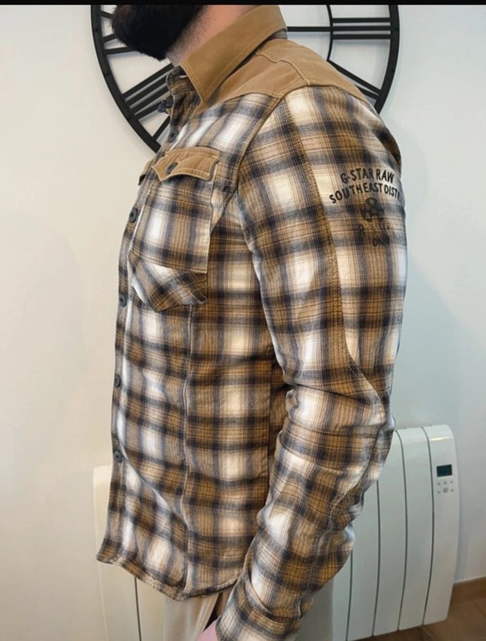 Chemise/veste G-Star Raw beige camel - photo numéro 3