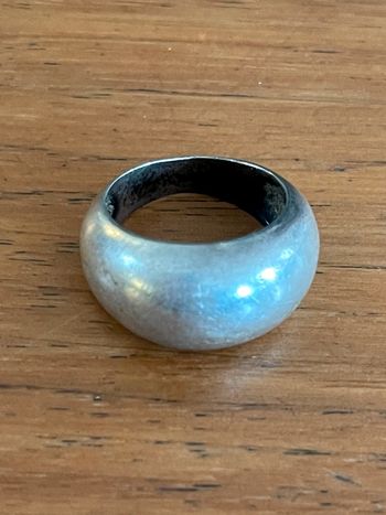 Bague boule vintage en argent TDD 54