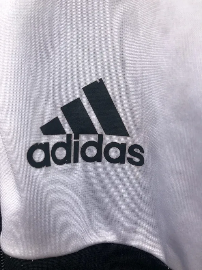Adidas black and white track jacket Boy 16 years old - photo numéro 3