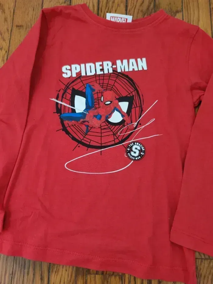 T-shirt à manches longues 6 ans Spiderman - photo numéro 2
