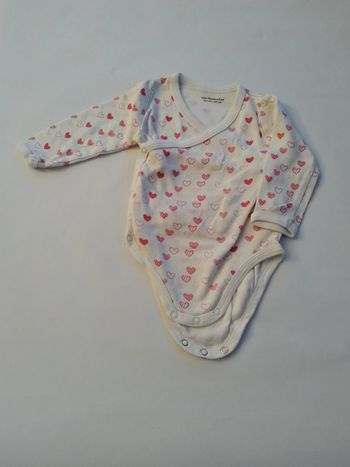 bodie body verbaudet imprimé coeur fille 6 mois