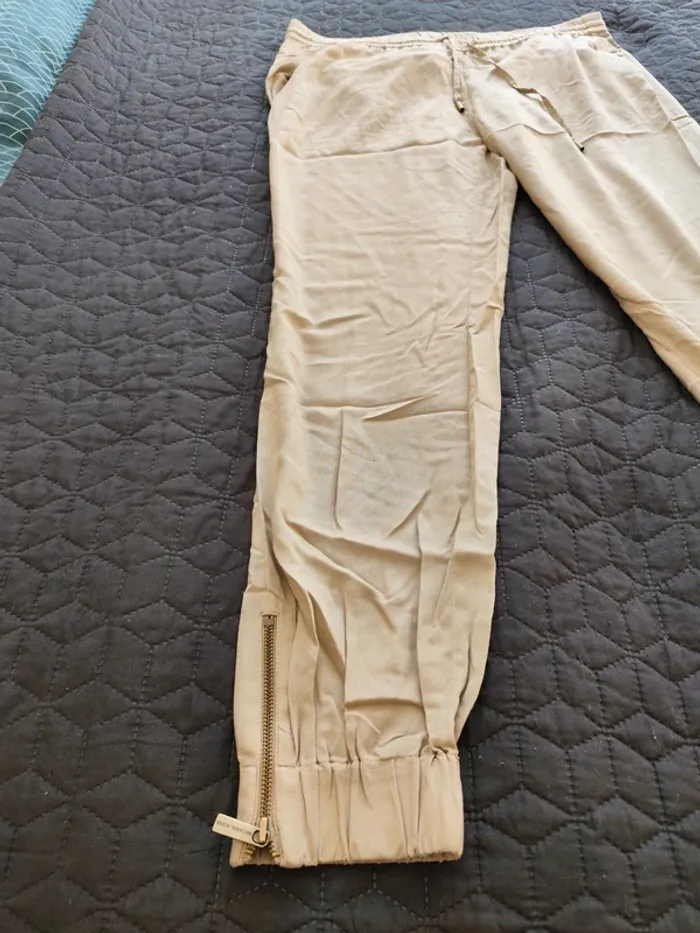 Pantalon fluide Michael Kors marron clair XL - photo numéro 6