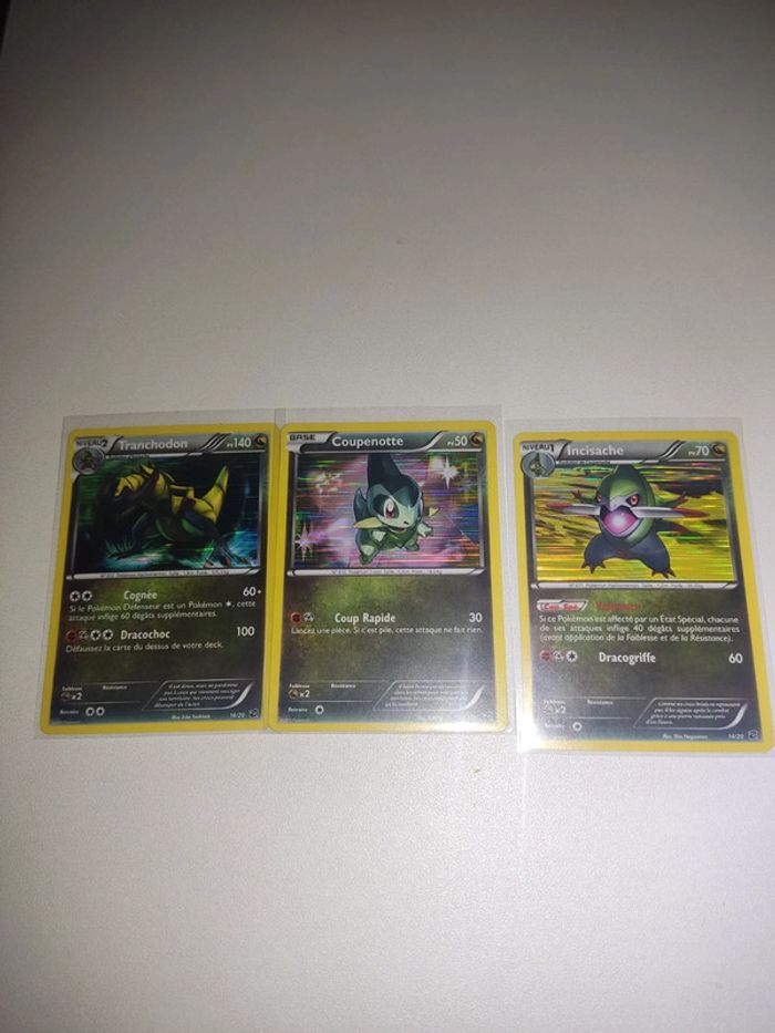 Lot carte Pokémon Holo coffre des dragons tranchodon coupenotte insicache