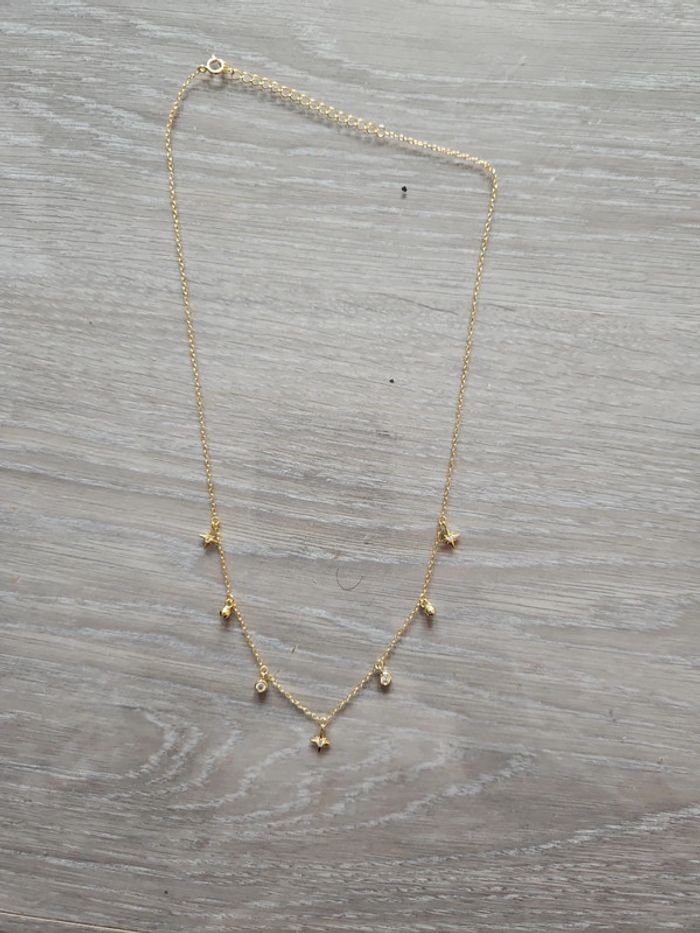 Jolie collier couleur or neuf - photo numéro 1