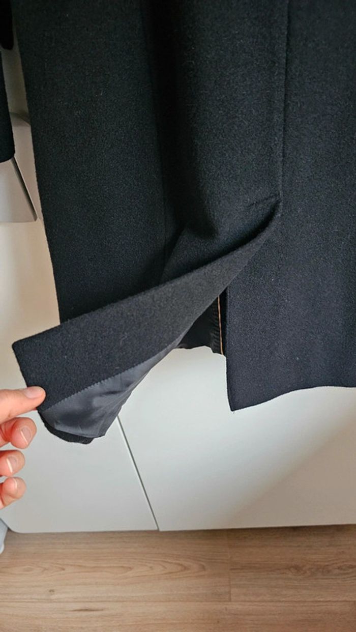 Manteau laine noir Laura clément 38 - photo numéro 8