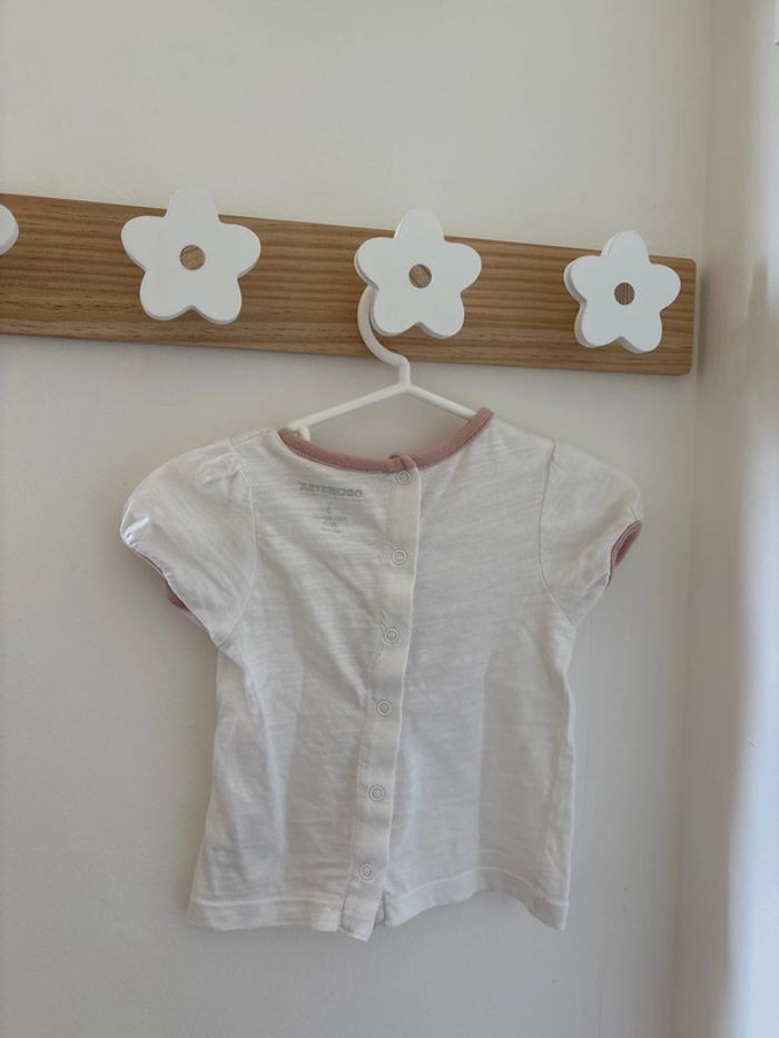 Ensemble short éponge rose + t-shirt lapin Orchestra - photo numéro 5