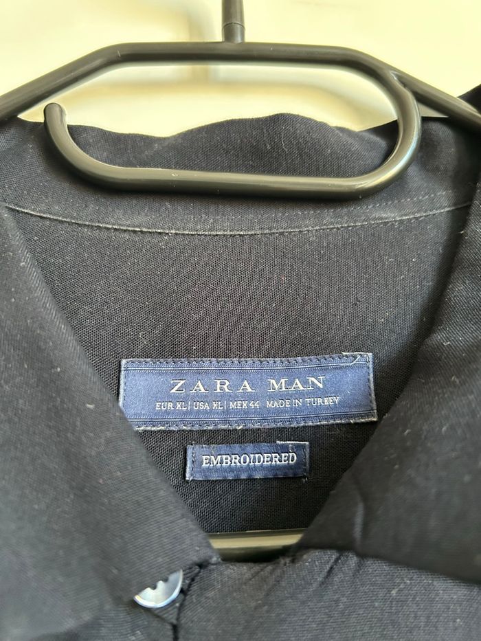 Chemise marine à motifs Homme Zara Taille XL - photo numéro 5