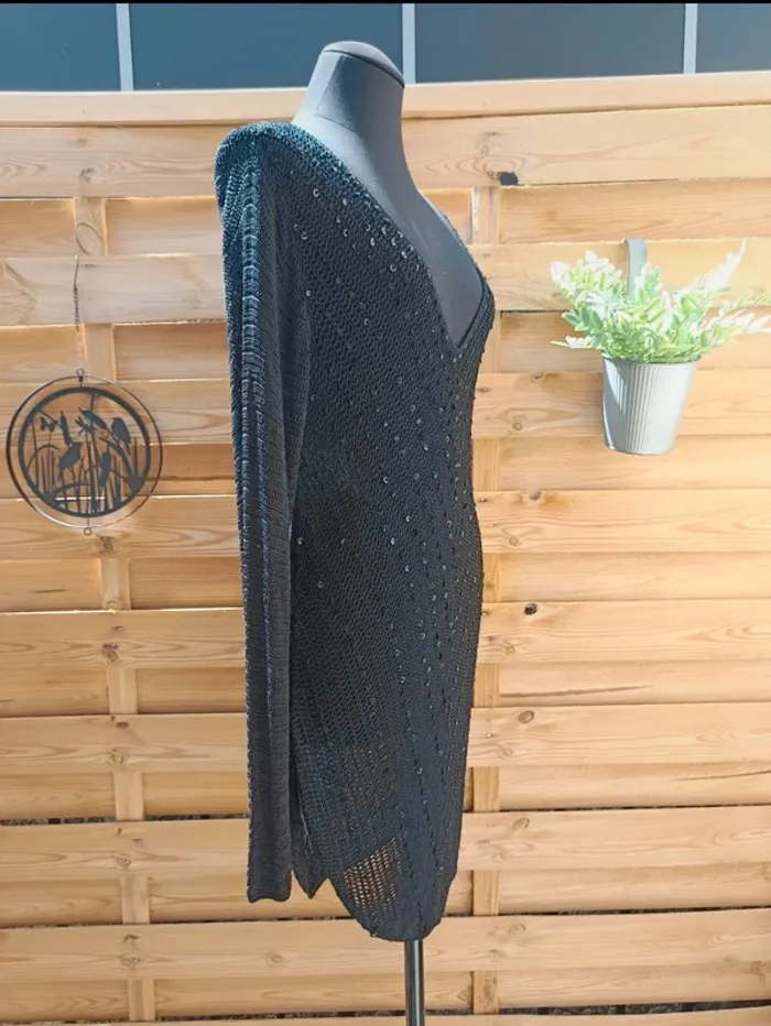 Magnifique robe en maille et sequins taille S/M - photo numéro 4