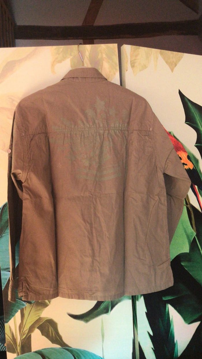 Chemise kaki style américaine taille 14 ans neuve - photo numéro 3