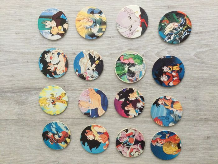 16 pogs dragon ball z
