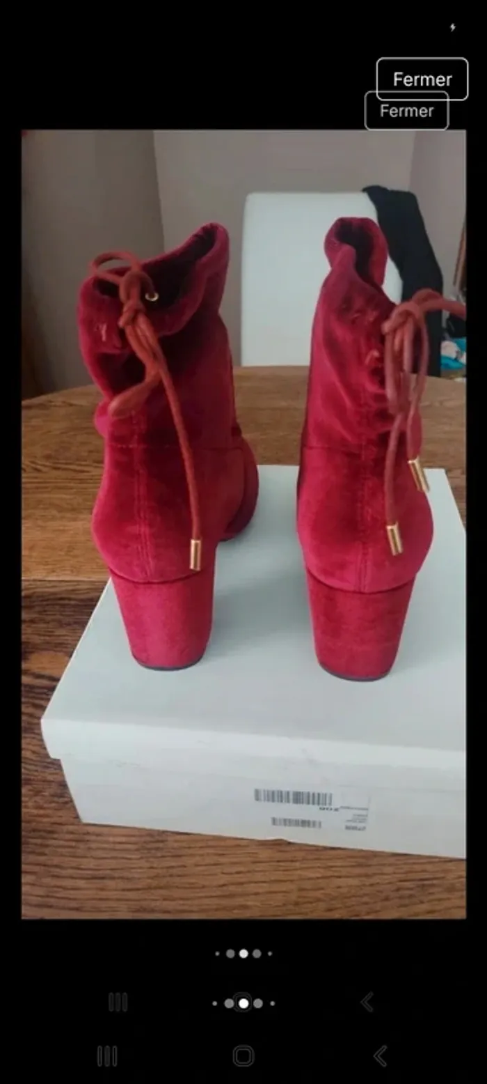 Bottine I Love Shoes Burgundy taille 39 Neuve - photo numéro 5