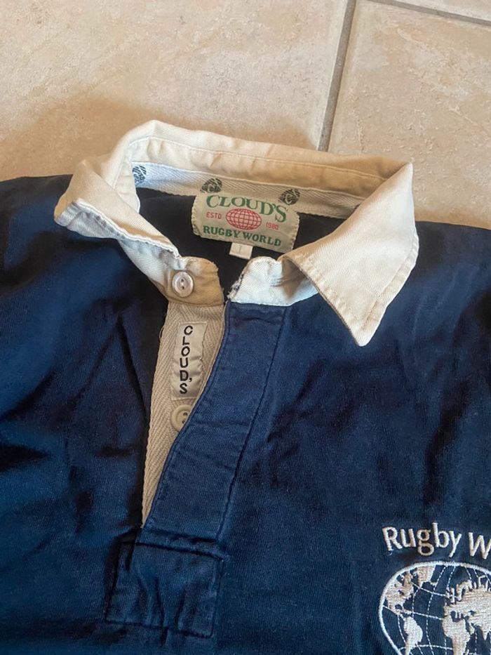 Polo manches longues, taille L , rugby world - photo numéro 3
