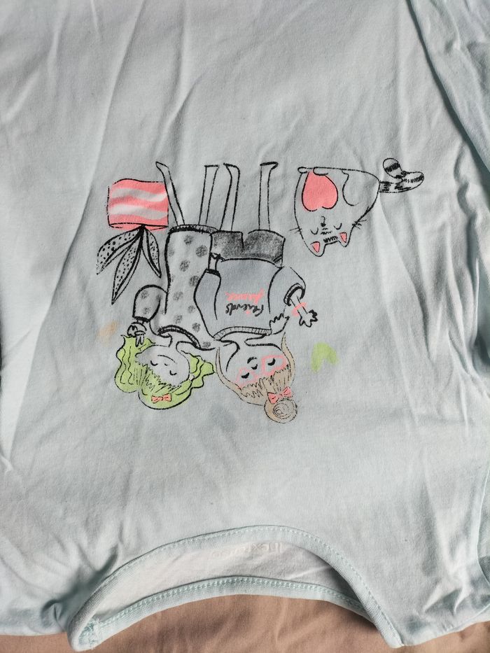 T-shirt bleu clair "friends" - photo numéro 2