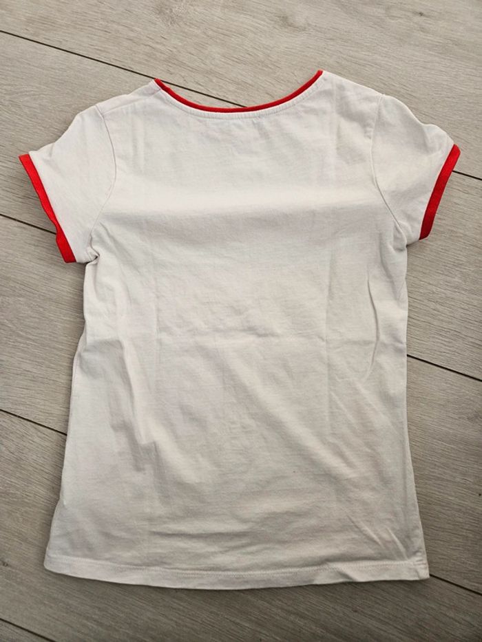 Tee shirt fille blanc okaidi 10 ans - photo numéro 4