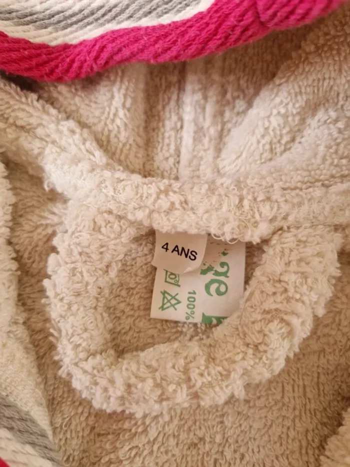 Peignoir enfant Linge Basque 4 ans - photo numéro 3