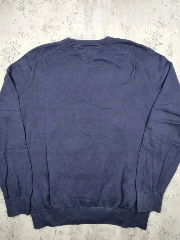 Pull col V Tommy Hilfiger bleu, XL Hommes - photo numéro 4