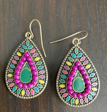 Boucles d'oreilles pendante etam