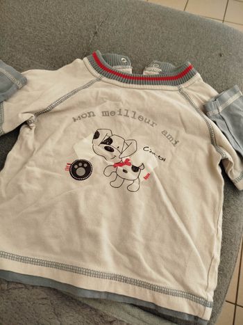T-shirt manche longue. Taille  18 mois. Tissaia.  Très bon état