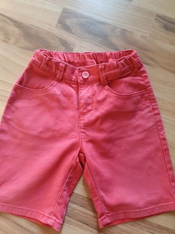 short z habillé 6 ans rouge