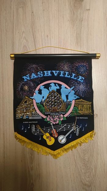 Fanion bannière drapeau Tennessee Nashville Ryman auditorium
Country music hall of game and museum