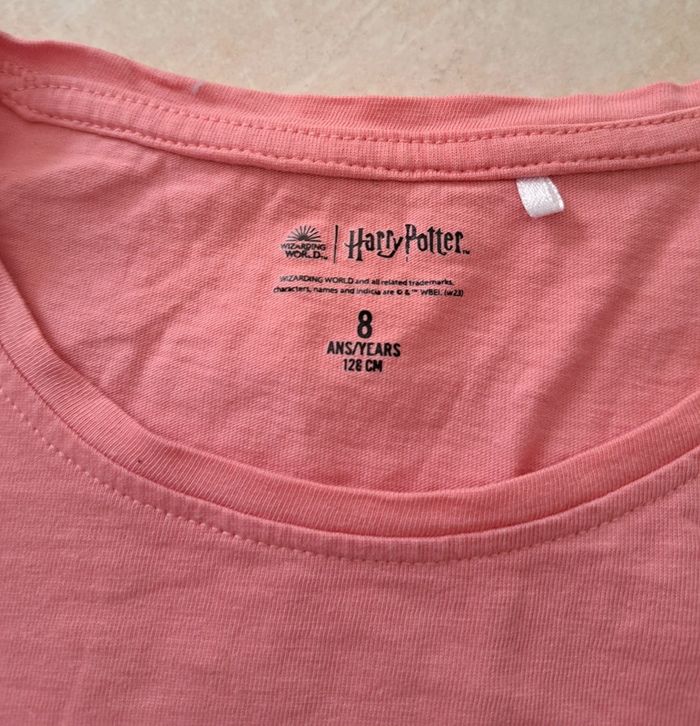 Tee-shirt manches longues rose 8 ans 👧 Harry potter comme neuf - photo numéro 3