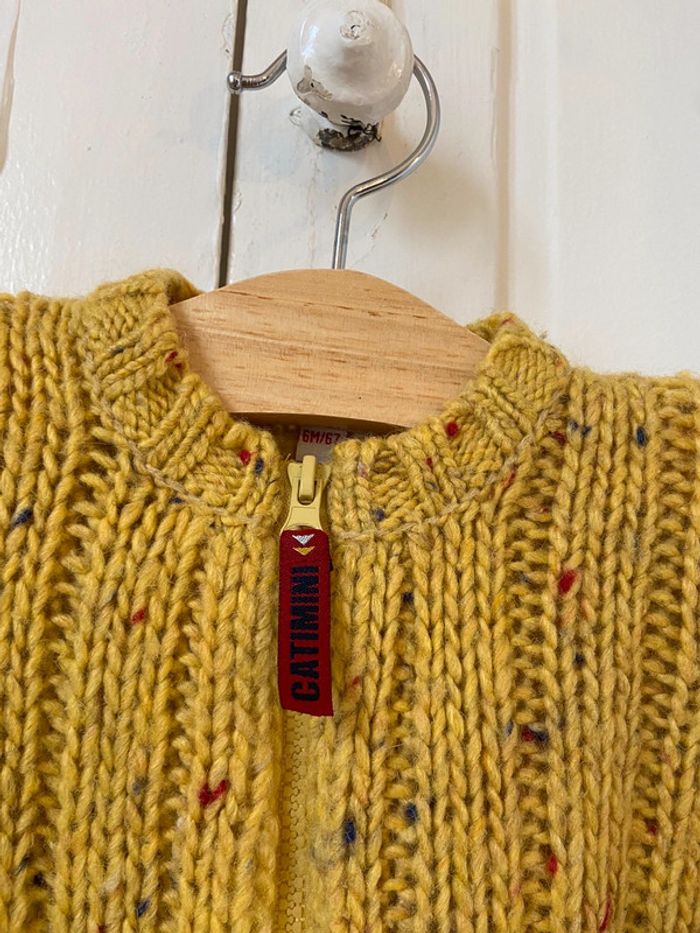 Gilet moutarde Catimini 6 mois - photo numéro 6