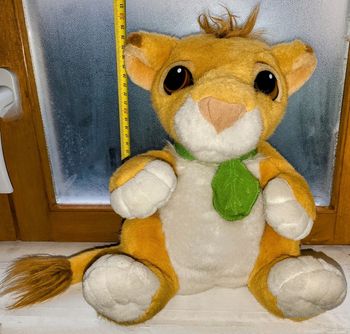 peluche électronique et interactif De Simba le lionceaux Vintage de 1993 Walt Disney Le Roi Lion