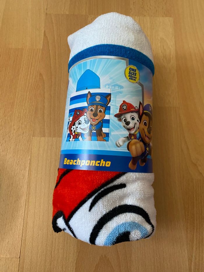 Poncho de Plage Paw Patrol Taille unique 60x60 cm
