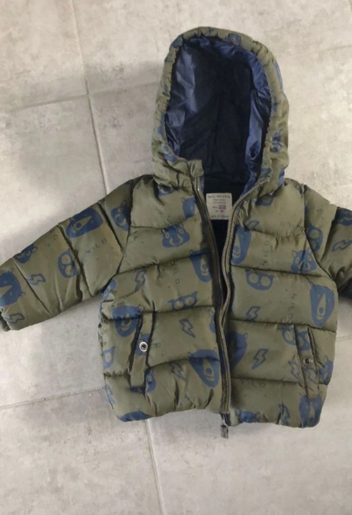 Doudoune kaki intérieur polaire