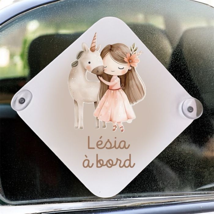 Pancarte de voiture « Bébé à bord » personnalisé - photo numéro 5