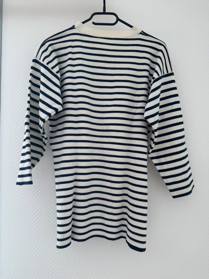 Pull marinière manches 3/4 - photo numéro 3