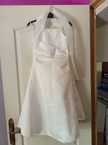 Robe cérémonie avec etole ivoire