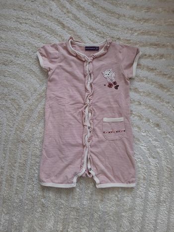 Combishort pyjama short bébé fille