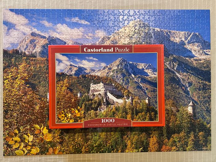 Puzzle 1000 pièces complet avec boîte d’origine