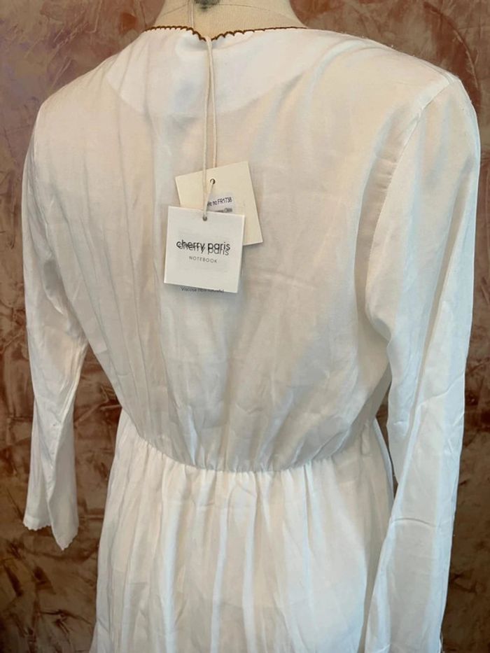 Robe écru cache-coeur - photo numéro 4