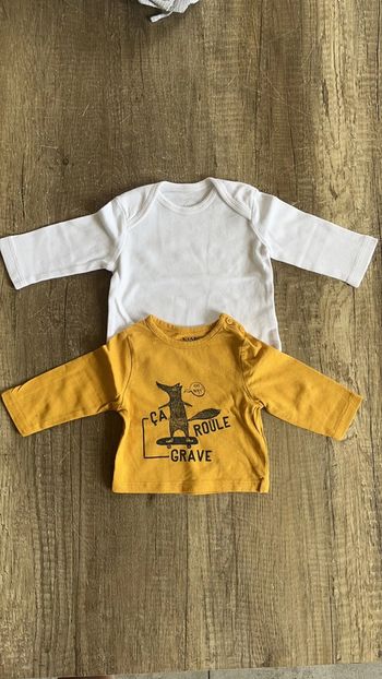 Tee shirt manche longue 1 mois kiabi