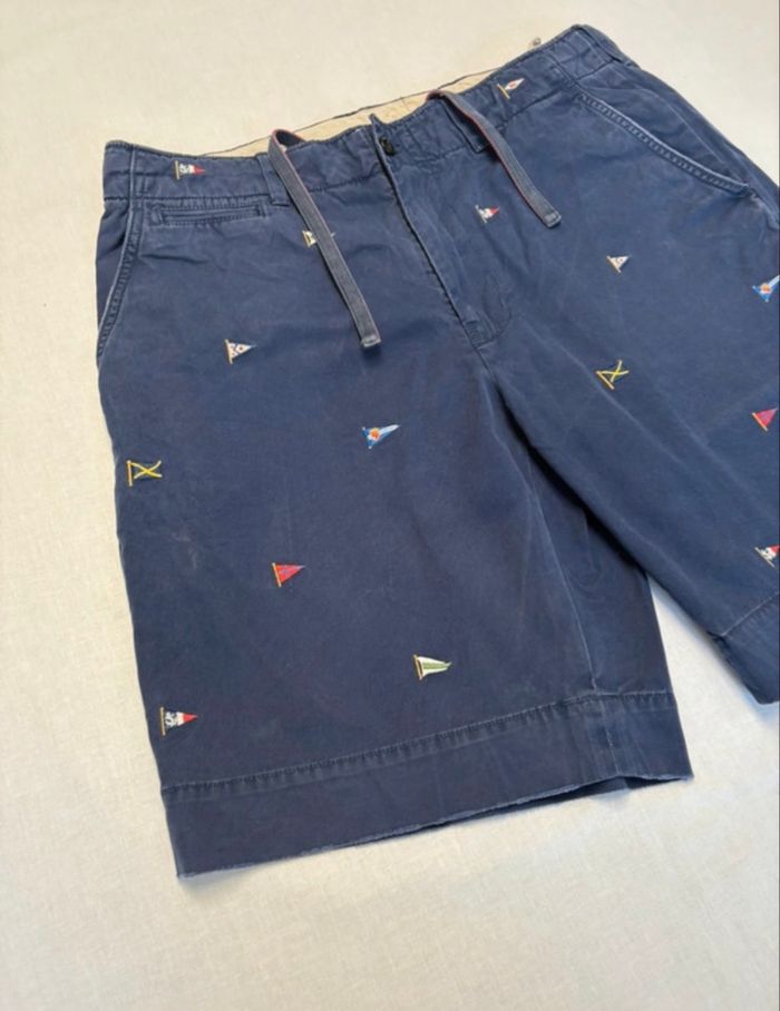 Polo By Ralph Lauren Short Drapeau Brodé Vintage - Taille W34