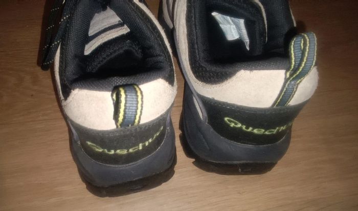 Baskets randonnée beige/noires Quechua - photo numéro 5