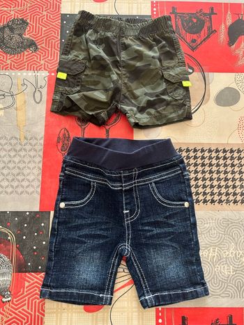 Lot shorts garçon 3 mois